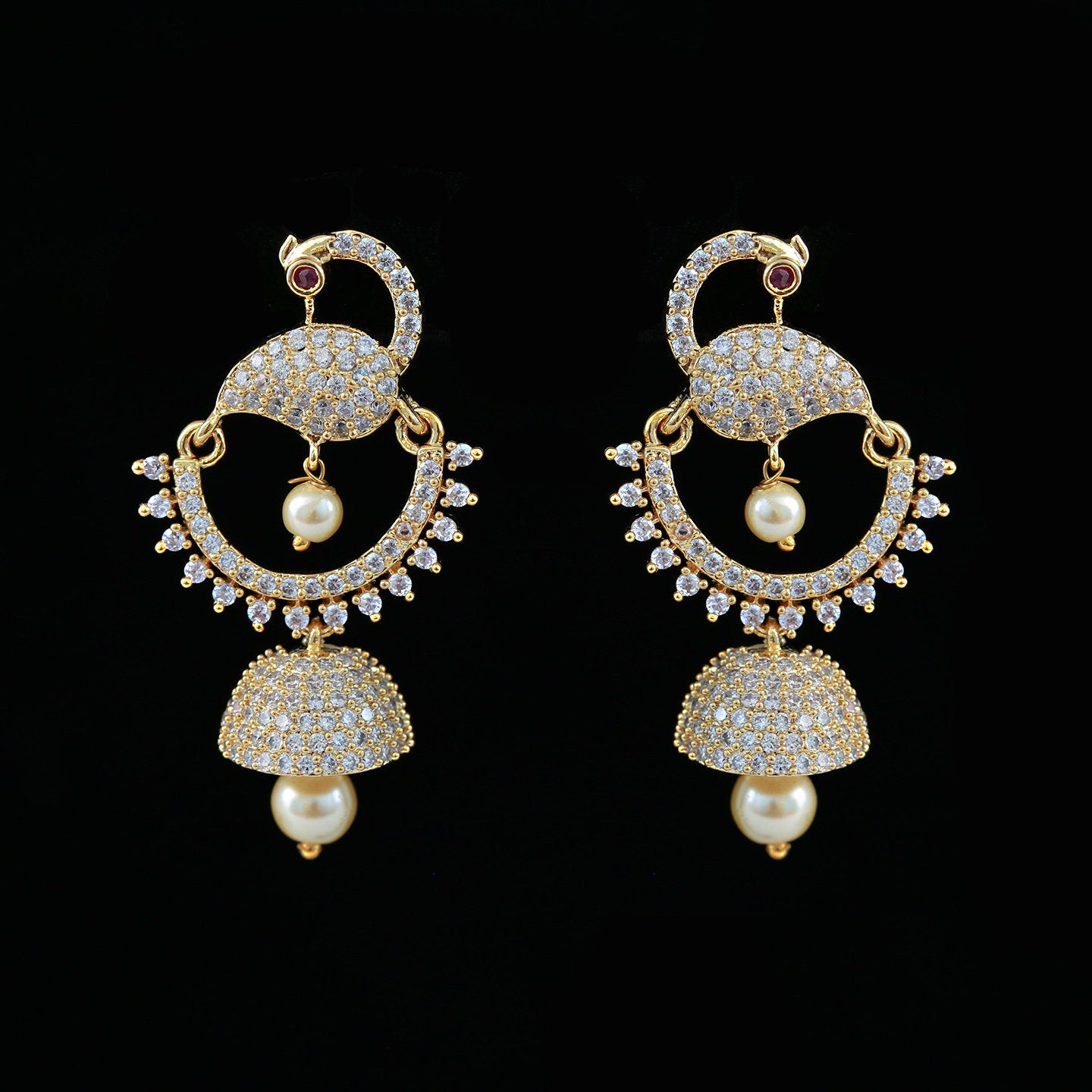 Multicolour Earrings Punjabi Bali J0543 - muteyaar.com